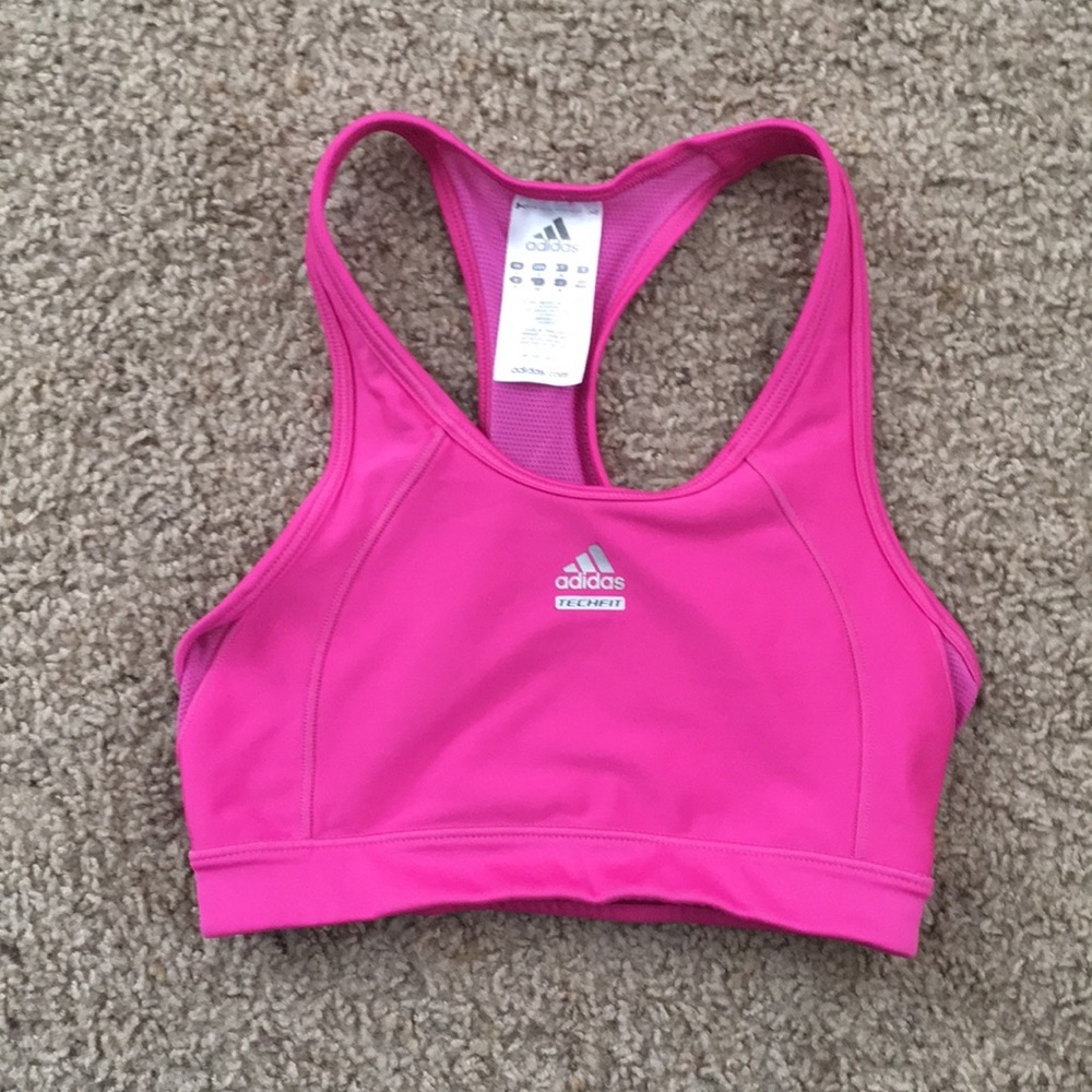 Adidas pink sports bra